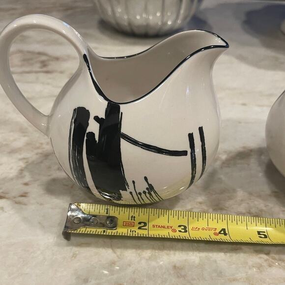 Sango Calligraphy Larry Lasso 80’s cream and sugar set EUC - Picture 12 of 12